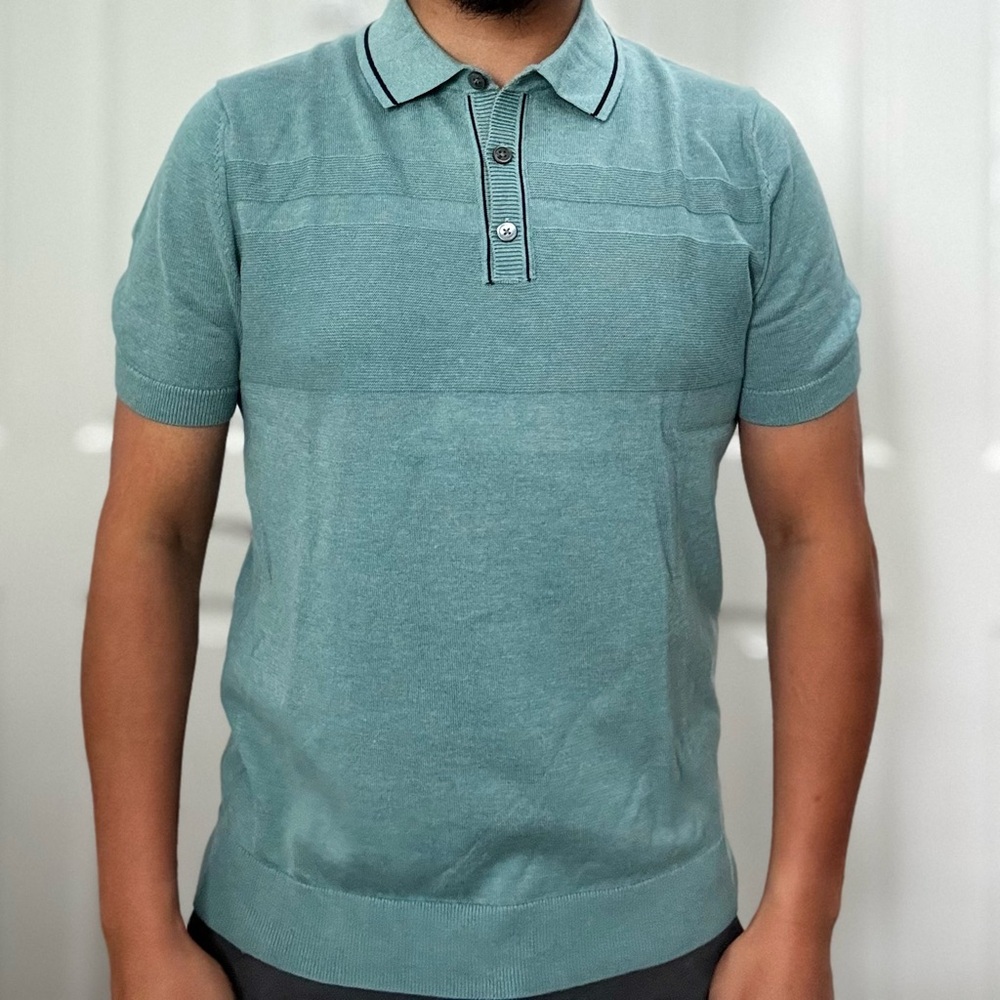 BANANA REPUBLIC - short sleeve supima cotton polo - Sz Small